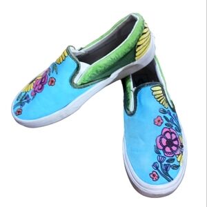 Vans Unique Painted Slip-on Sneakers Women's Size 5.5